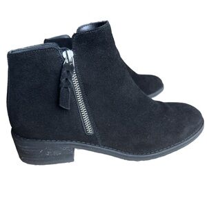 Blondo Women Liam Black Suede Waterproof Ankle Booties